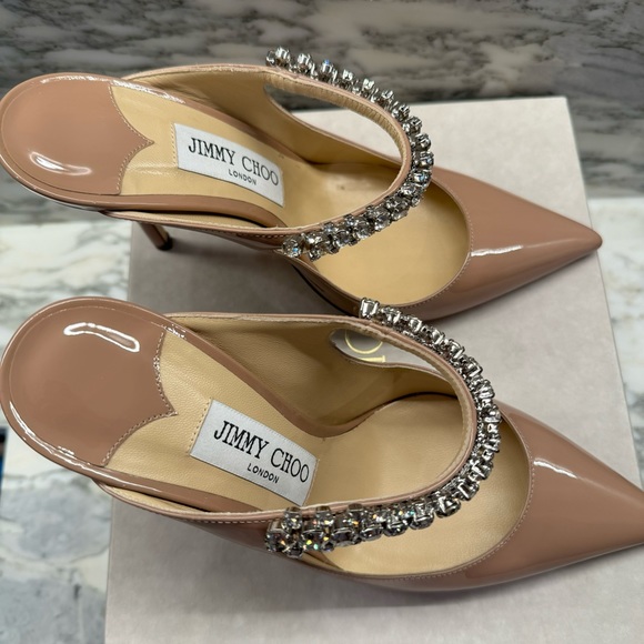 Jimmy Choo Bing 100 nude heels/mules, size 6.5 (EU 36.5) - Picture 7 of 10
